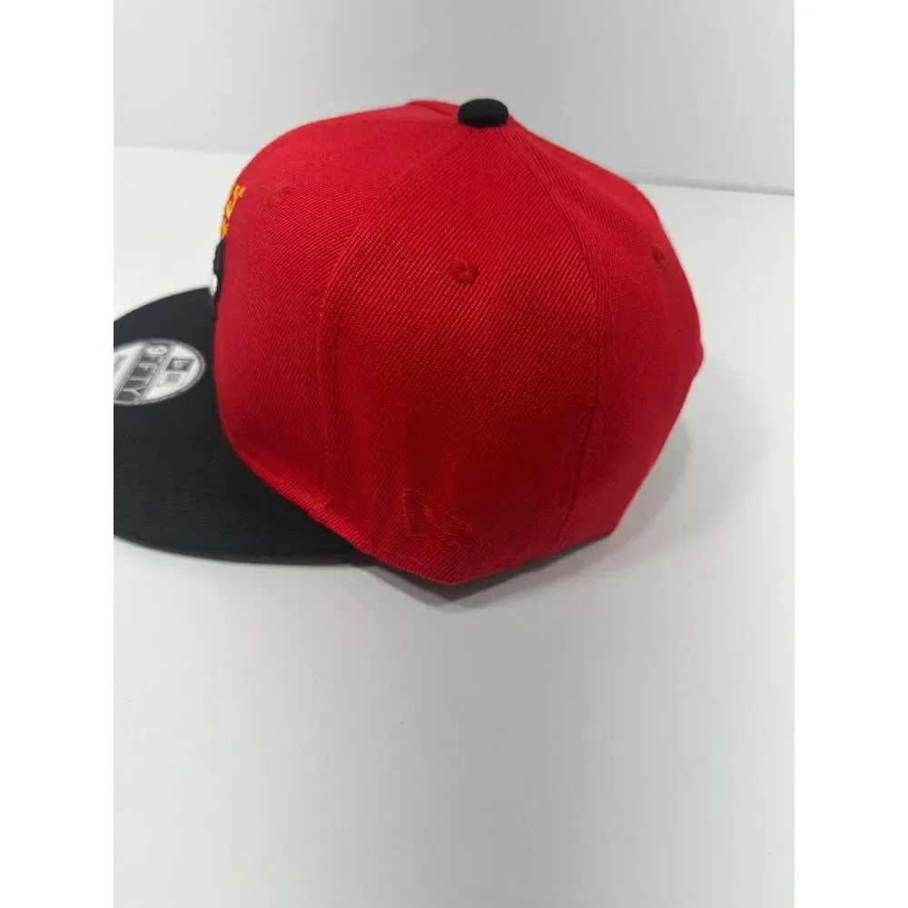 Chicago Bulls New Era 9FIFTY Snapback Hat Red Black Japanese Script NBA HWC